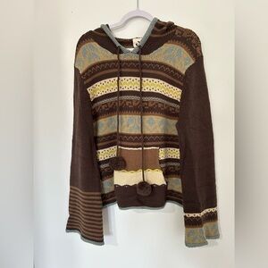 Cozy Multicolor Women's Cowl Neck Sweater‎